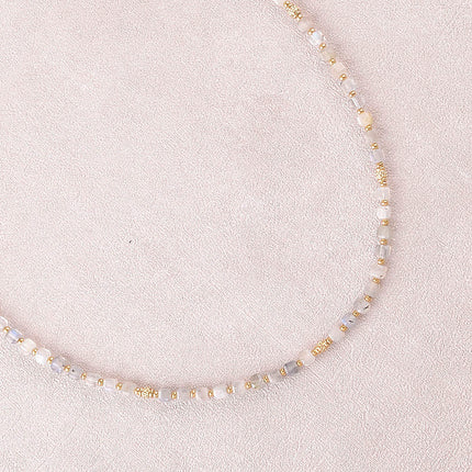 Collier Clémence - pierres naturelles cubiques