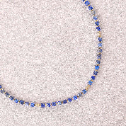Collier Clémence - pierres naturelles cubiques