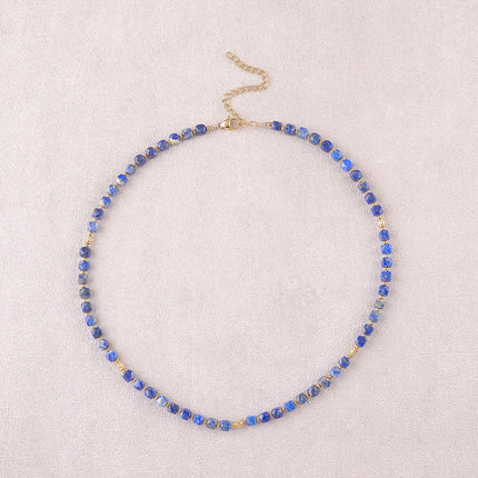 Collier Clémence - pierres naturelles cubiques