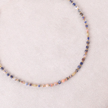 Collier Clémence - pierres naturelles cubiques