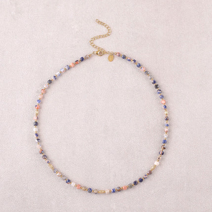 Collier Clémence - pierres naturelles cubiques