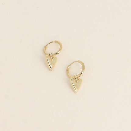 Artley S Creole Earrings - small heart