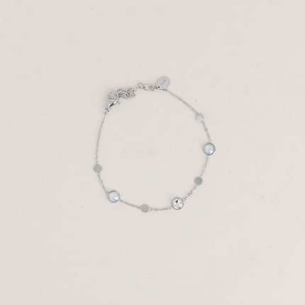 Bracelet Riley - pastilles rondes et cristaux Swarovski® PP20