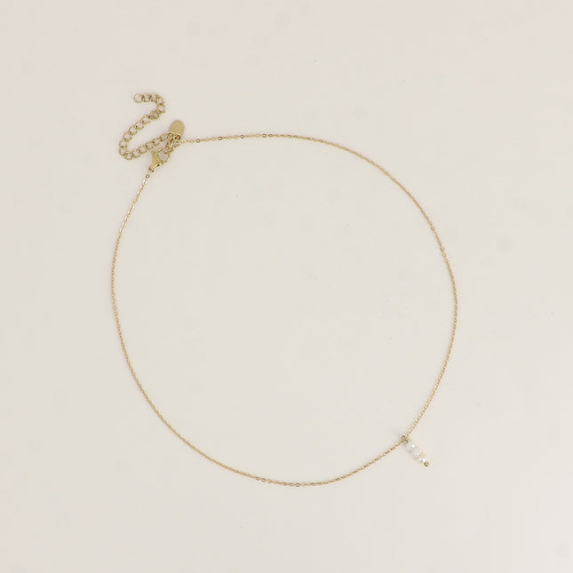Collier - 3 petites perles d'eau