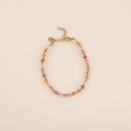 Bracelet sur câble - cristaux toupies