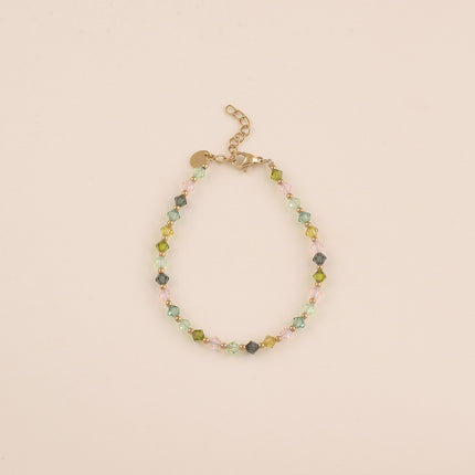 Bracelet sur câble - cristaux toupies