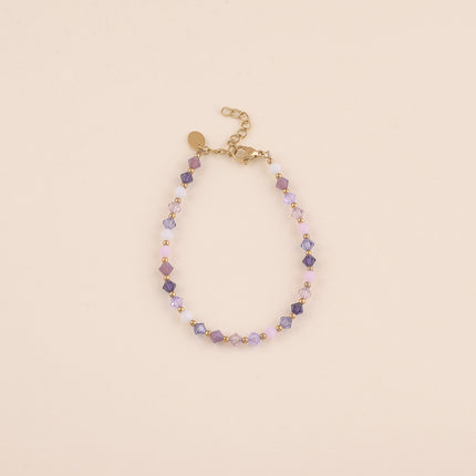 Bracelet sur câble - cristaux toupies