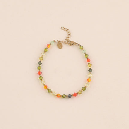 Bracelet sur câble - cristaux toupies