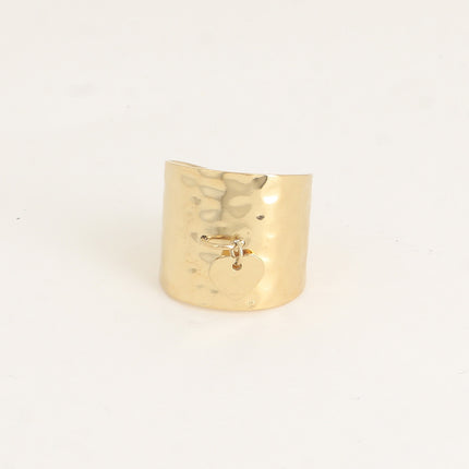 Bague large - pampille coeur