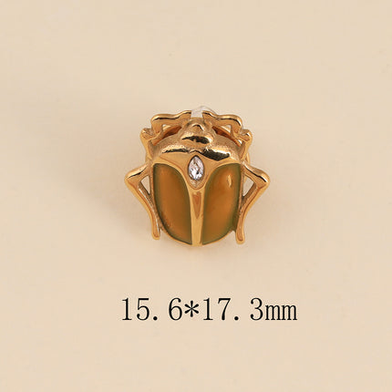 Pin's - scarabée émaillé et oxyde de zirconium