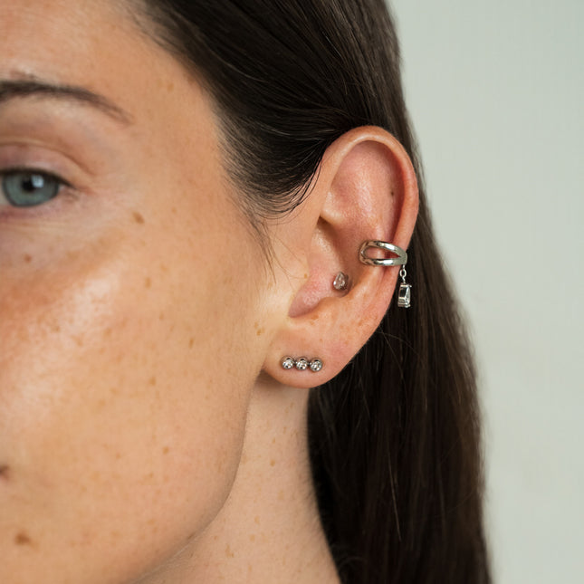 Titanium piercing - crystal drop