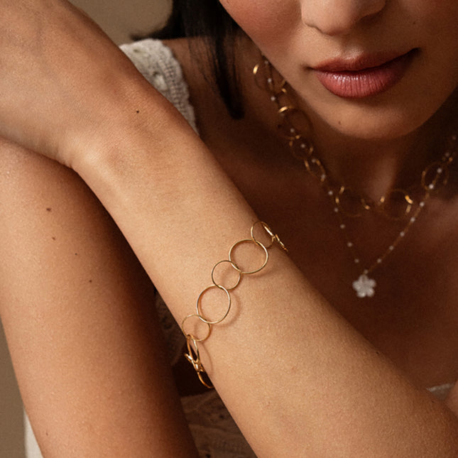 Bracelet Céria - anneaux ronds