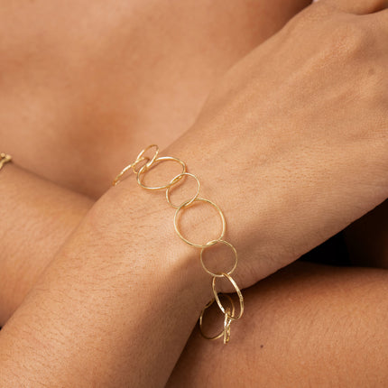 Bracelet Céria - anneaux ronds