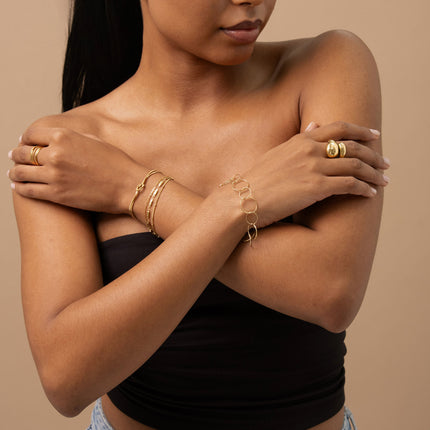 Bracelet Céria - anneaux ronds