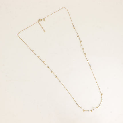 Syléa Necklace - natural stones, round charms