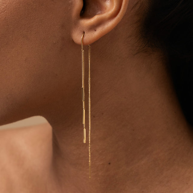 Boucles pendantes - chaînes pendantes avec barres