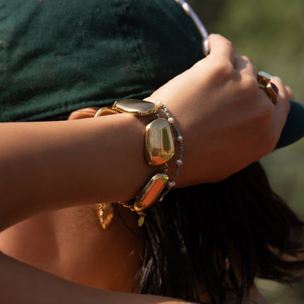 Bracelet Flavie - maillons plats
