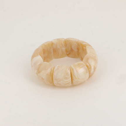 Bracelet élastique Pavaya - perles en acétate coloré
