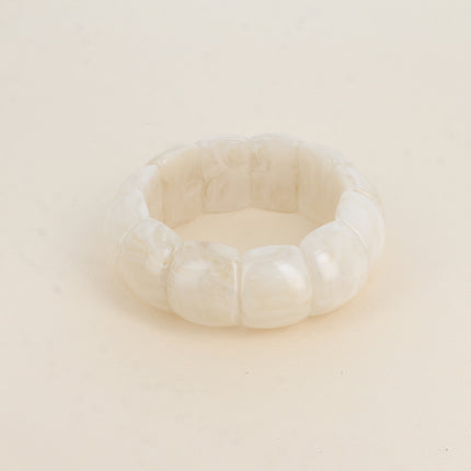 Bracelet élastique Pavaya - perles en acétate coloré