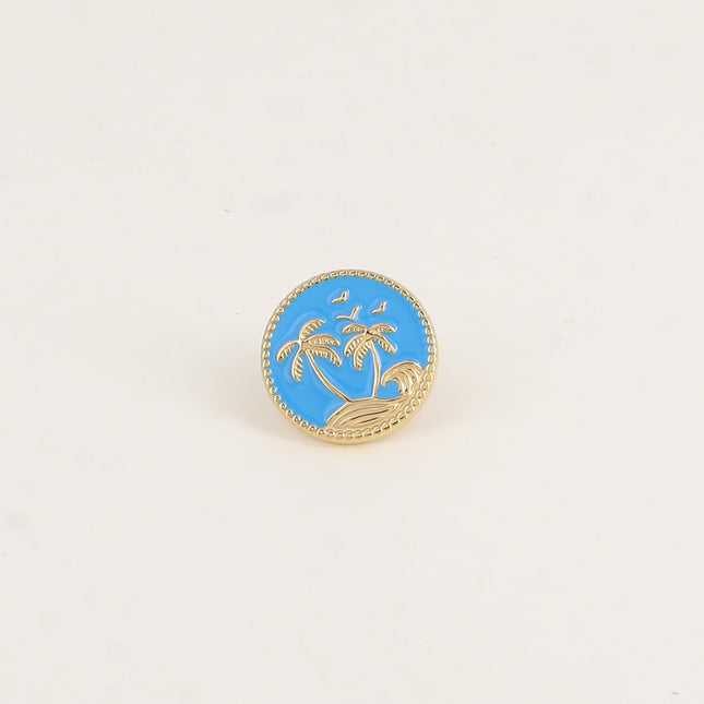 Pin's - deux palmiers sur fond d'émail