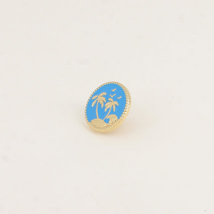 Pin's - deux palmiers sur fond d'émail