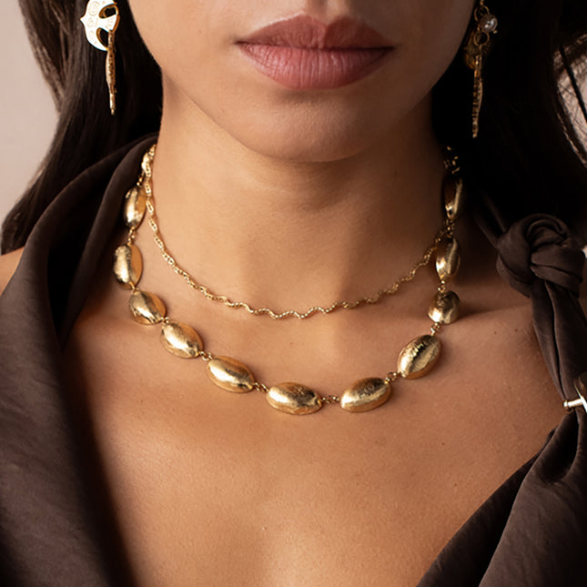Moka Necklace - zigzag chain