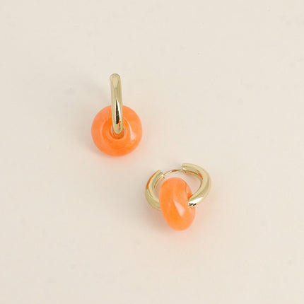 Creole earrings - donut 17 mm