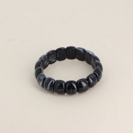 Bracelet élastique Olivia - perles en résine