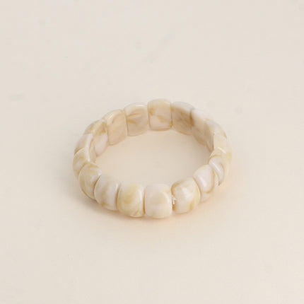 Bracelet élastique Olivia - perles en résine