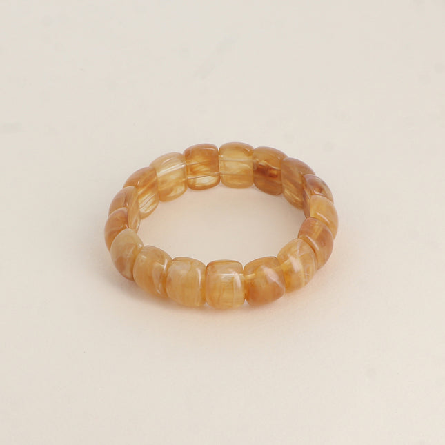 Bracelet élastique Olivia - perles en résine