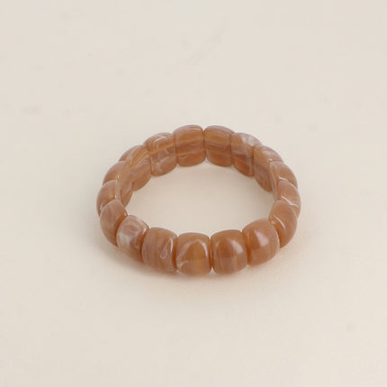 Bracelet élastique Olivia - perles en résine