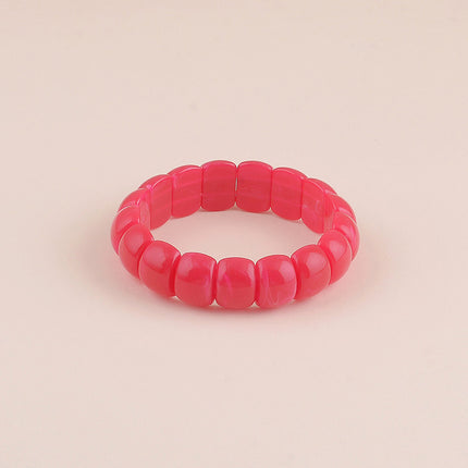 Bracelet élastique Olivia - perles en résine