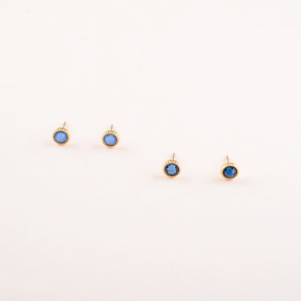 Boucles puces ornées de cristaux Swarovski®