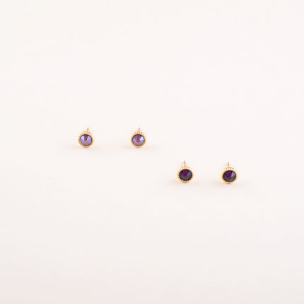 Boucles puces ornées de cristaux Swarovski®
