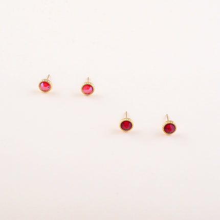 Boucles puces ornées de cristaux Swarovski®