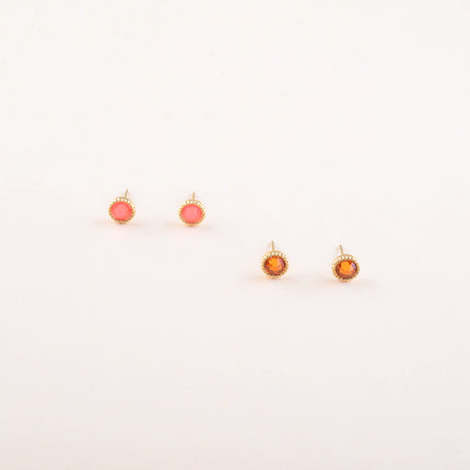 Boucles puces ornées de cristaux Swarovski®