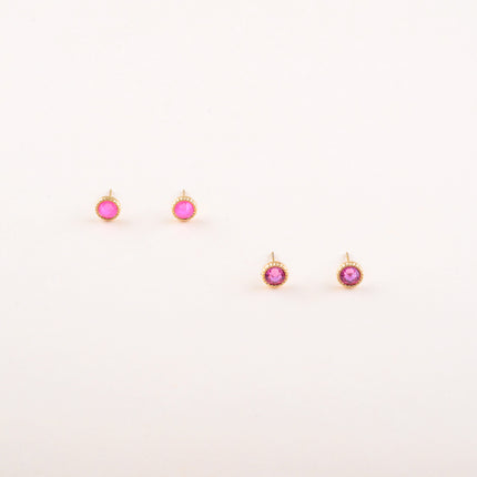 Boucles puces ornées de cristaux Swarovski®