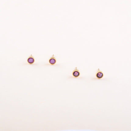 Boucles puces ornées de cristaux Swarovski®