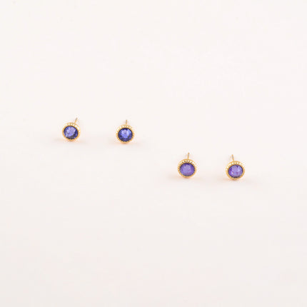 Boucles puces ornées de cristaux Swarovski®