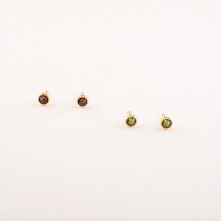 Boucles puces ornées de cristaux Swarovski®