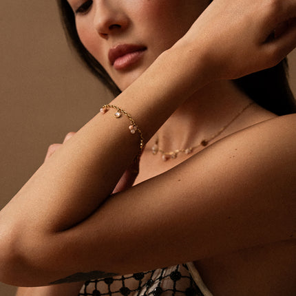 Bracelet Soly - pierres naturelles et orné de cristaux Swarovski® PP20