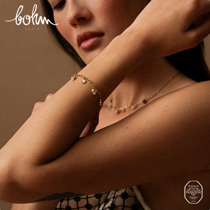 Bracelet Soly - pierres naturelles et orné de cristaux Swarovski® PP20