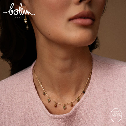 Collier Soly - pierres naturelles et orné de cristaux Swarovski PP20