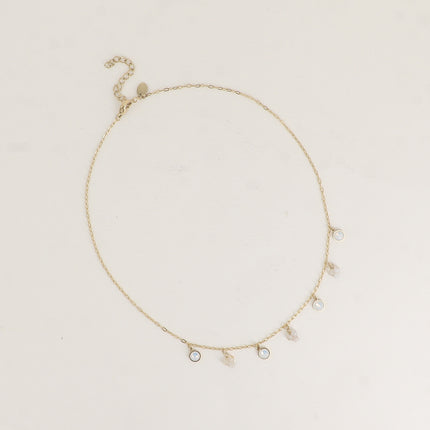 Soly necklace - natural stones and adorned with Swarovski crystals PP20