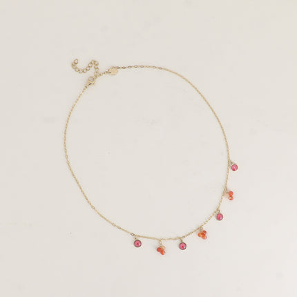 Soly necklace - natural stones and adorned with Swarovski crystals PP20