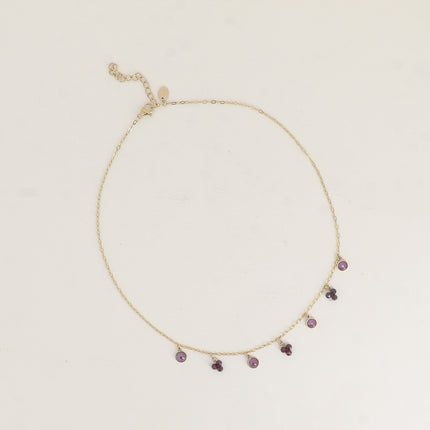 Soly necklace - natural stones and adorned with Swarovski crystals PP20