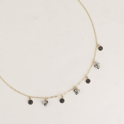Soly necklace - natural stones and adorned with Swarovski crystals PP20