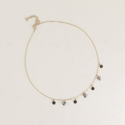 Soly necklace - natural stones and adorned with Swarovski crystals PP20