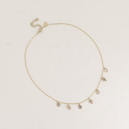 Soly necklace - natural stones and adorned with Swarovski crystals PP20