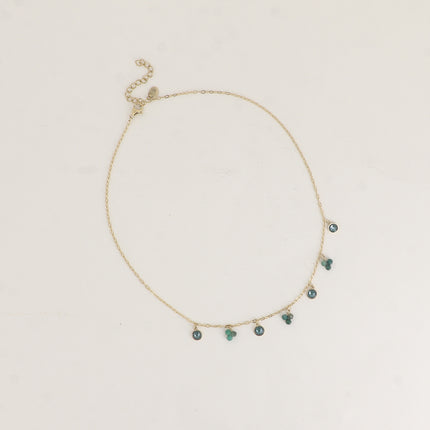 Soly necklace - natural stones and adorned with Swarovski crystals PP20